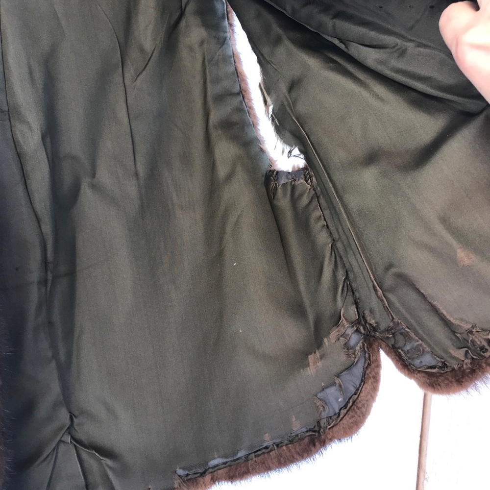 Lord & Taylor Vintage 60’s Mink vest brown medium - Picture 9 of 11
